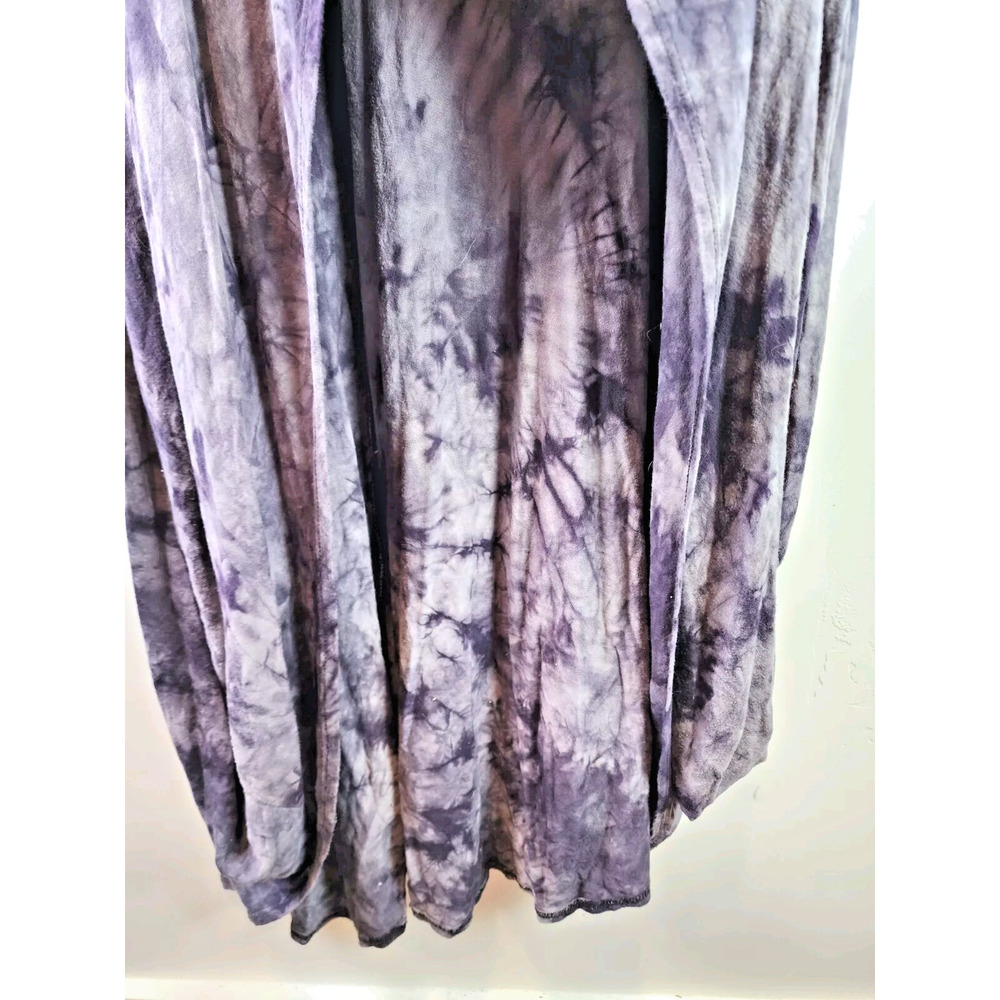 Rae Mode Mineral Wash Gray Jersey Knit High Low Waterfall Mullet Maxi Dress - Picture 7 of 13